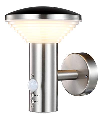 Image of Luxform Lighting 230V Trier Wall Light in Stainless Steel with PIR Sensor