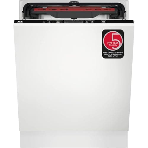 Image of AEG FSS64907Z Fully integrated Dishwasher with AirDry Technology, 6000 Series, MaxiFlex Drawer, SatelliteClean, 14 Place Settings, QuickSelect Touchscreen, 550x596x818 mm