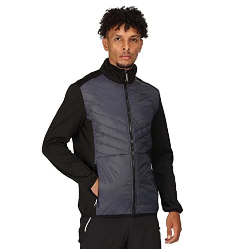 Image of Regatta Mens Clumber III Hybrid Jacket Seal Grey/Black M