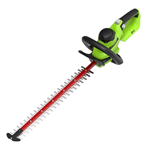 Image of Greenworks 24V Cordless Brushed Hedge Trimmer, 56cm Dual Action Blade, Cuts up to 25.4mm Thick Branches and Stems 3000 SPM WITHOUT Battery & Charger G24HT56II