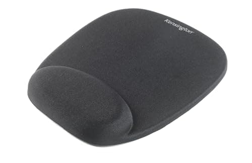 Image of Kensington Ergonomic Comfort Foam Mouse Mat with Wrist Support - Compatible with Laser and Optical Mice - 32 x 252 x 210 mm - Black (62384)