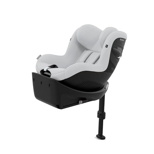 Image of CYBEX Gold Sirona Gi i-Size Comfort child car seat incl. base, for 3 month olds to 4 years of age (with insert for newborns), max. 20 kg, 61 - 105 cm (use newborn insert if up to 40cm), Fog Grey