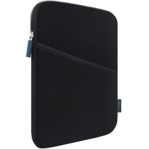 Image of iPad Mini 7 Sleeve Case Bag, Lacdo Tablet Sleeve Portable Case for iPad mini 7 (A17 Pro)/6/5/4/3/2, Samsung Galaxy Tab A7 Lite 8.7" / Tab A 8.0" Protective iPad-mini sleeve Bag, Black