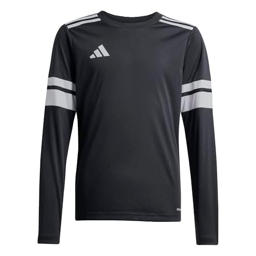 Image of adidas Unisex Kids SQUADRA25 Jersey Long Sleeve Kids, Black/White, 9-10 Years