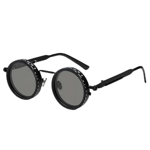 Image of Adjustable Nd Sunglasses Filter Adjustable Polarized Glasses for Men Women – Stepless Dimming Aviation Aluminum Magnesium Frame, Photochromic Hd Clear Vision Driving Fishing Outdoor Eyewear (Black)