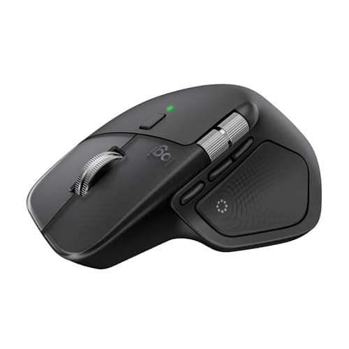 Image of Logitech MX Master 4, Ergonomic Wireless Mouse with Advanced Performance Haptic Feedback, Ultra-Fast Scrolling, USB-C Charging, Bluetooth, Windows, MacOS - Graphite