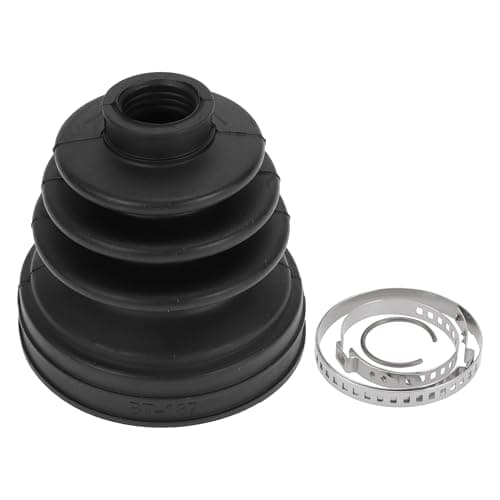 Image of HEROFFIX 1 Set CV Joint Boot Kit for Mini Cooper 2002-2008 Inner Constant Velocity Joint Boot W/Clamps No.31600002881 Black Rubber
