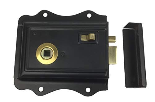 Image of Polished Brass Vintage Classic Traditional Style Rim Bathroom Bedroom Door Lock Latch - A.B Hardware