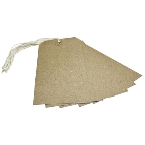 Image of Pack of 50 Brown Buff Strung Tags 134mm x 67mm
