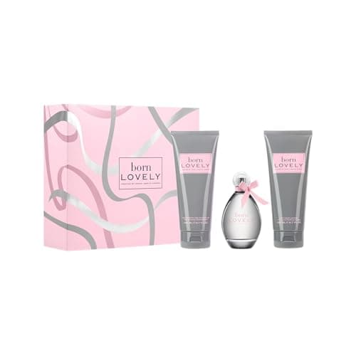 Image of Sarah Jessica Parker Born Lovely Perfume Gift Set (Inc. 100ml Eau de Parfum for Women, 200ml Body Wash, 200ml Body Lotion) Perfume For Women Gift Sets - Genuine SJP Fragrance
