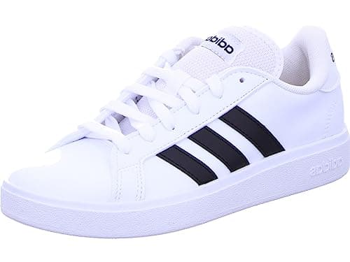 Image of adidas Women's Grand Court TD Lifestyle Court Casual Shoes, Cloud White/Core Black/Cloud White, 5.5 UK