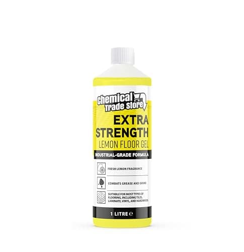 Image of Chemical Trade Store - Lemon Floor Gel 1L - Professional Floor Cleaner for Laminate, Vinyl, Tile, Wood & More - Powerful, Streak-Free, Fresh Lemon Scent