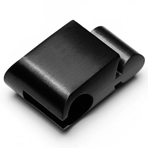 Image of murtoo Magnetic Clasp Stainless Steel Accessory for Mens Bracelets, Extra Link for Leather Bracelets Silver Black