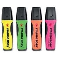 Image of 4 STABILO BOSS EXECUTIVE ASSORTED HIGHLIGHTER PENS