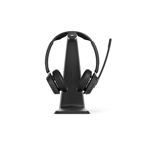 Image of EPOS IMPACT 1061T Premium Wireless Headset with Microphone for PC - Double-Sided, High Clarity with EPOS AI Voice Technology, Super Wideband Audio, Microsoft Teams Certified, Durable Design
