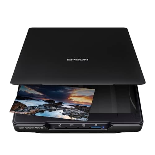 Image of Epson Perfection V39 II Photo and Document Scanner, Black