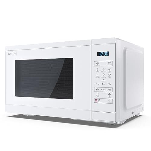Image of SHARP YC-MS252AU-C 900W Solo Digital Microwave Oven with 25 L Capacity & 11 Power Levels & Defrost Function – Crystal White
