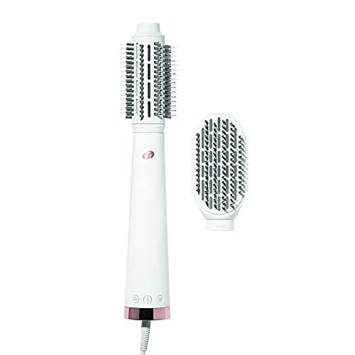 Image of T3 AireBrush Duo Interchangeable Hot Air Blow Dry Brush with Two Attachments – Includes 15 Heat and Speed Combinations, T3 IonFlow Technology, Volume Booster Switch, Lock-in Cool Shot