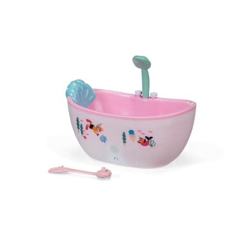 Image of BABY born Bathtub with light & sound effects – doll bathtub with shower & water function for 36 cm & 43 cm dolls