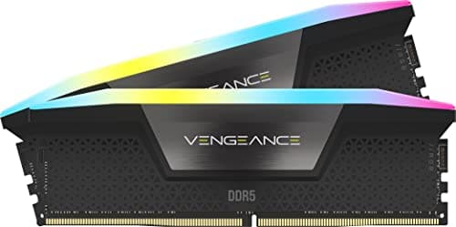 Image of CORSAIR Vengeance RGB DDR5 RAM 16GB (2x8GB) 5200MHz CL40 Intel XMP iCUE Compatible Computer Memory - Black (CMH16GX5M2B5200C40)