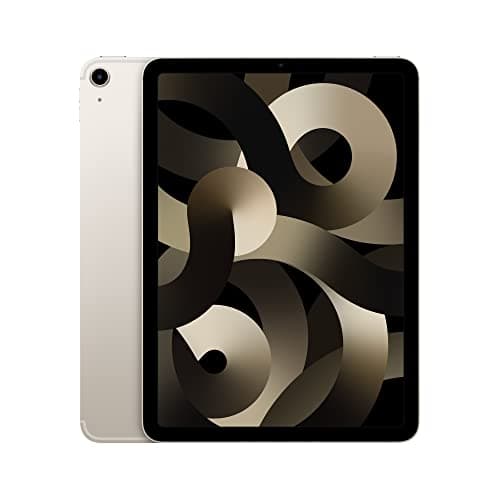 Image of 2022 Apple iPad Air (10.9-inch, Wi-Fi + Cellular, 64GB) - Starlight (Renewed)