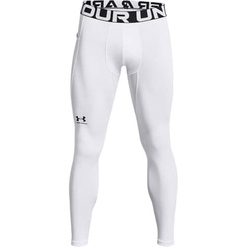 Image of Under Armour UA CG Armour Leggings - Leggings - Bottoms - White/Black - Size: SM