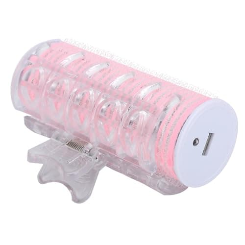 Image of Yechiry Electric Hair Roller Portable USB Curling Hair Styling Tool Mini Curler for Bangs Root Tail Pink ABS 8.5x3cm 1Clip, Easy-to-Use Compact Size for On-The-Go Styling (Pink)