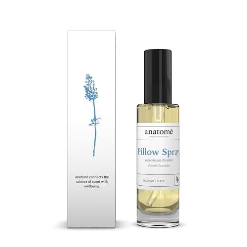 Image of ANATOME Premium Lavender & Chamomile Pillow Spray 50ml – with Natural Essential Oils | Overactive Mind Pillow Mist Sleep Aid | Deep Sleep Pillow Spray for Adults and Children
