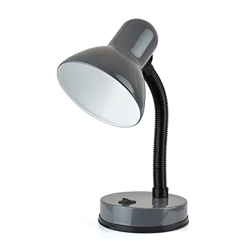 Image of homelife for easy living 35w 'Classic' Flexi Desk Lamp with Versatile Flexible Neck - Integral On/Off Switch - Approx. 34cm Height - L958GR - Anthracite Grey