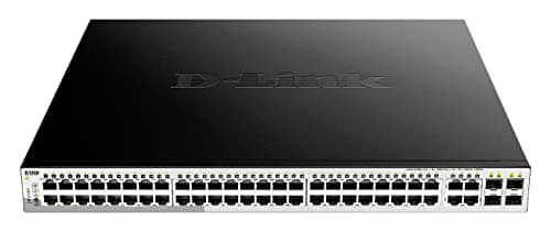 Image of D-Link DGS-1210-52MP/E 52-Port Gigabit Smart+ Managed Switch (48 x 10/100/1000 Base-T PoE Ports and 4 x 100/1000Mbps SFP Combo Ports, 370W PoE Capacity), European Power Cable Only