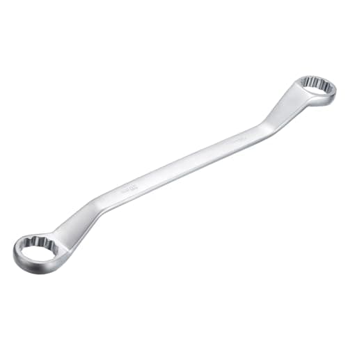 Image of sourcing map Offset Double Box End Wrench 34mm x 36mm Metric 12 Point High-Carbon Steel Chrome Plated Box Wrenches