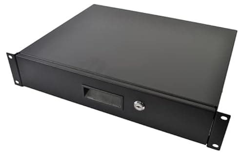 Image of Rack Drawer 2U 19 Inch with Lock - Fits Standard 19" Rack Cases