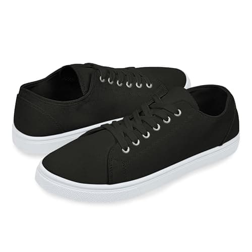 Image of Lakeland Active Men's Ambleside Canvas Trainers - Black - 8.5 UK