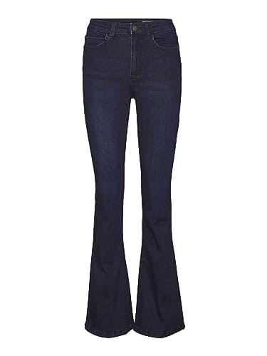 Image of Noisy May Women's Jeans, Dark Denim Blue, 31W x 32L