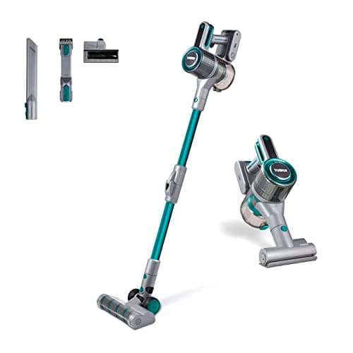 Image of Tower T513011PETS VL80 Cordless 3-in-1 Pole Vacuum Cleaner with Flexi Pole, HEPA 12 Filter & Anti-Tangle Floor Head, 1L Dust Tank, 29.6V Li-ion, Ocean Teal, Flex