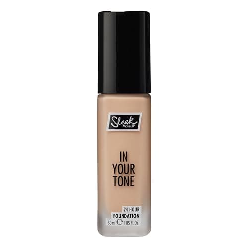 Image of Sleek MakeUP In Your Tone 24 Hour Foundation, Medium Buildable Coverage in 30 Shades, Semi-Matte Flawless Finish, 4C, 30ml