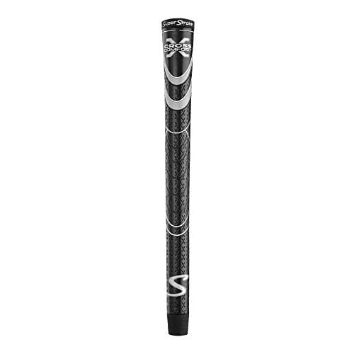 Image of Super Stroke Cross Comfort Golf Club Grip, Black/Gray (Standard) | Soft & Tacky Polyurethane That Boosts Traction | X-Style Surface & Non-Slip
