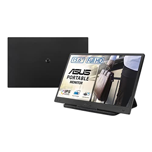 Image of ASUS ZenScreen MB166B Portable USB Monitor- 15.6 inch Full HD, IPS, USB 3.2, Flicker Free, Blue Light Filter, Anti-glare surface