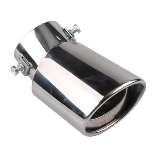 Image of UNAJIEOTW Car Exhaust Trim, for BMW 5 Series Touring(Estate) G31 2017+ Stainless Steel Muffler Tip Exhaust Tail Pipe Curved Rear Silencer Tip 63mm Inlet Pipe Finisher,A