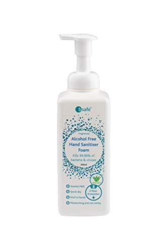 Image of Alcohol-Free Sanitiser Foam Pump Bottle 500ml | Kills 99.99% of Germs and enveloped viruses | 2+ Hours of Protection | Sensitive Skin and Child Friendly | Aloe Vera