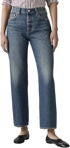 Image of Levi's Women's Jeans 501 90s Ankle in Cotton, Straight Fit, Blue (Vanity Agenda), W29/L27