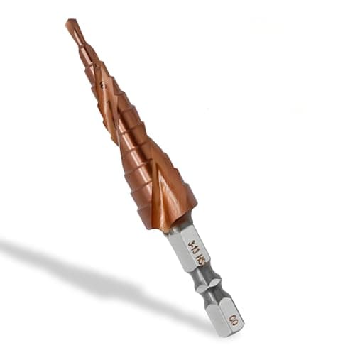 Image of M35 Cobalt Step Drill Bit 3-13mm, 11-Step, HSS Cobalt Cone Drill Bit for Metal Stainless Steel, Cast Iron, Copper & Aluminum, Metal Drilling Tool, Hex Shank