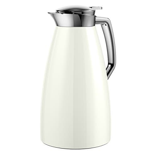 Image of Emsa 514185 Plaza Quick-Tip vacuum jug, 1.0 litres, ice white