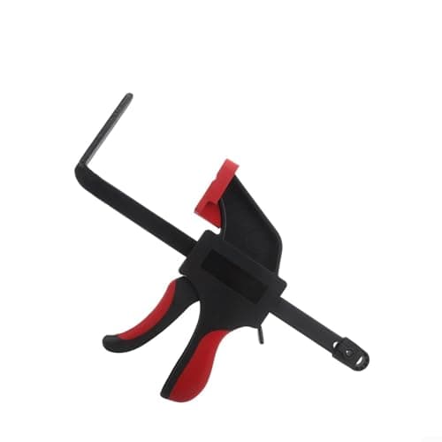Image of Track Saw Guide Rail Clamp F-Type with 90kg Clamping for Circular Saw Rails, Quick Release Carbon Steel Bar with Rubber Tips, Heavy Duty Fixture for Woodworking(both)