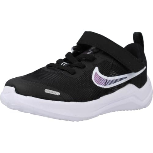 Image of NIKE Downshifter 12 Next Nature Sneaker, Black/White-DK Smoke Grey, 4.5 UK