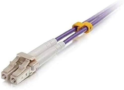 Image of C2G 2m LC/LC OM4 LSZH Fibre Patch - Purple - Patch cable - LC multi-mode (M) to LC multi-mode (M) - 2 m - fibre optic - 50/125 micron - OM4 - purple