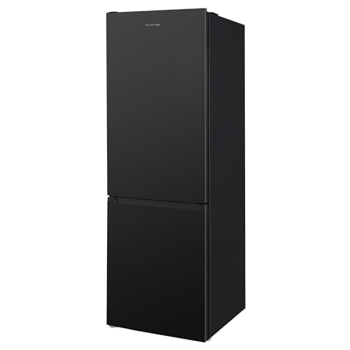 Image of Russell Hobbs Freestanding Fridge Freezer Black 186x60cm Total No Frost 60/40, 210L Fridge Space, 83L 4 Star Freezer, Adjustable Thermostat, 2 Year Registered Guarantee RH186FFFF60B