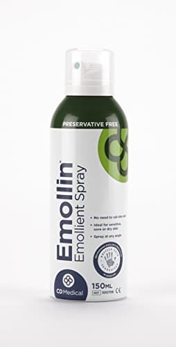 Image of Emollin Spray On Emollient Ointment - 150ml - Moisturises and Protects Dry, Sensitive, Psoriasis, Eczema Prone Skin. Preservative Free.