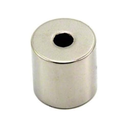 Image of Diametrically Magnetised N42 Neodymium Magnet for Arts, Crafts, Model Making, DIY, Hobbies, Office, and Home - 20mm O.D. x 6mm I.D. x 20mm thick