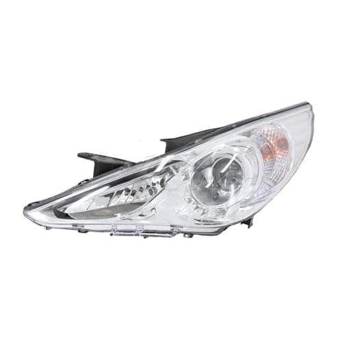 Image of Tkxvcejv Headlight Assembly For Hyundai For Sonata 2011-2015 Halogen Headlight Assembly Front Headlamp Bulb Socket(Left)